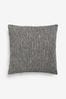 Charcoal Grey 50 x 50 Ashton Chenille Cushion, 50 x 50cm