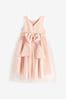 Pink Bridesmaid Bow Dress (3mths-16yrs)