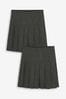 Grey Regular Waist Pleat Skirts 2 Pack (3-16yrs)
