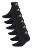 Black adidas Cushioned Socks Six Pack Adults