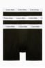 Black/White Calvin Klein Cotton Stretch Boxer Briefs Three Pack