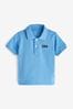 Gap Blue Logo Pique Short Sleeve Polo Shirt (Newborn-5yrs)