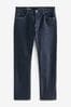 Dark Blue Straight Fit Essential Stretch Jeans, Straight Fit