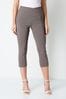 Roman Brown Cropped Stretch Trousers