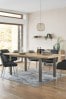 Black Bronx Oak Effect 6 to 8 Seater Extending Dining Table, Rectangle