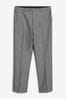 Light Grey Regular Fit Suit Trousers, Regular Fit