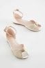 Goldglitzernd - Brautjungfer-Schuhe für besondere Anlässe​​​​​​​