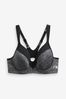 Grey Marl Next Active Sports High Impact Full Cup Wired Bra