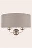 Laura Ashley Chrome Sorrento 2 Light Wall Light Lamp Shade