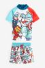 Marvel Red And Blue 2 Piece Sunsafe Top And Shorts Set (3mths-7yrs)