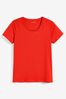 Red Crew Neck T-Shirt, Regular