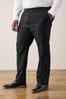 Black Regular Fit Tuxedo Suit Trousers, Regular Fit