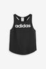 adidas Black Sportswear Essentials Loose Logo 100% Cotton Tank Top