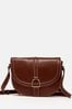 Joules Tan Brown Soft Leather Cross Body Bag
