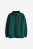 Dunkelgrün - Langärmeliges Polo-Shirt (3-16yrs)