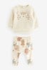 Cream Character Baby Cosy Fleece Sweatshirt And Leggings 2 Piece Set (0mths-2yrs)