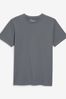 Grey Charcoal Essential Crew Neck T-Shirt, Regular Fit