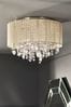 Champagne Gold Palazzo Flush Ceiling Light