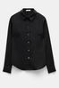 Hush Black Jo Slim Crepe Shirt