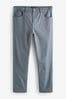 Light Blue Slim Soft Touch 5 Pocket Jean Style Trousers