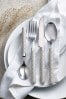 Grey Geo Stainless Steel 16pc Cutlery Cutlery Set, 16pc