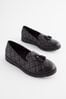 Black Forever Comfort® With Motionflex Leather Quilted Slip On Shoes