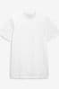 Weiß - Schmale Passform - Essential T-Shirt mit Rundhalsausschnitt, Slim Fit