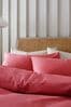 Set of 2 Pink Raspberry Cotton Rich Pillowcases
