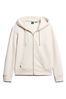 Superdry Cream Essential Logo Zip Hoodie