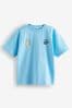 Blue Licensed Pokemon Back Print Short Sleeve T-Shirt (4-16yrs)