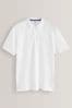 White Pique Polo Shirt, Regular Fit
