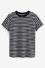 Monochrom - Basic-T-Shirt aus 100 % reiner Baumwolle in Regular Fit mit Rundhalsausschnitt