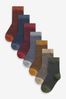 Bunt gestreift - Socken mit hohem Baumwollanteil, 7er-Pack