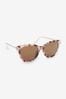 Tortoiseshell Brown Polarised Cat Eye Sunglasses