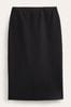 Boden Black Stretch-Jersey Midi Skirt