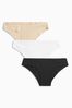 Black/White/Nude Brazilian No VPL Knickers 3 Pack