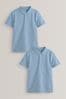 Blue Cotton School Polo Shirts (3-16yrs), 5 Pack