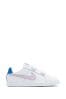 Nike White/Pink Court Royale Junior Trainers