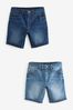 Blautöne - Denim-Shorts, 2er-Pack (3-16yrs)