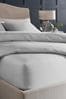 <span>Silbergrau</span> - Collection Luxe Spannbetttuch aus 100 % Baumwolle für extra hohe Matratzen, Fadendichte: 300