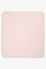 The Little Tailor Pink Baby Soft Jersey Bunny Print Blanket