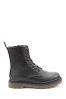 Heavenly Feet Black Ladies Lace-Up Ankle Boots