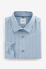 Blau gestreift - Reguläre Passform - Four Way Stretch Shirt, Regular Fit