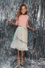 Rainbow Sequin Pleated Midi Skirt (3-16yrs)