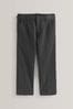 Grey Plus Waist School Pleat Front Trousers Headlo (3-17yrs), Plus Waist