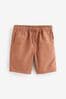 Terracotta Brown Pull-On Shorts (3-16yrs)