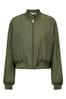 ONLY Green Zip Up Bomber Jacket