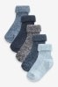 Monochrome Roll Top Socks 5 Pack