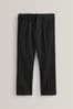 Black Regular Waist School Pleat Front Trousers (3-17yrs), Regular Waist