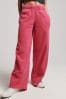 Pink Superdry Wash Straight Joggers